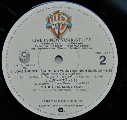 Stuff (2) : Live In New York (LP, Album, Win)