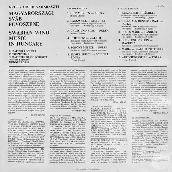 Budapester Blasorchester : Gruß Aus Dunaharaszti (LP, Album, RP)