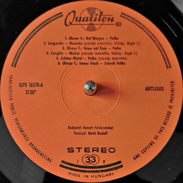 Budapester Blasorchester : Gruß Aus Dunaharaszti (LP, Album, RP)