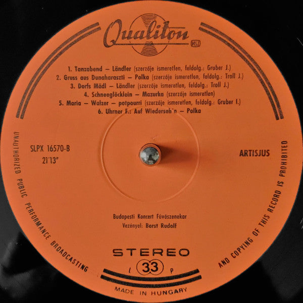 Budapester Blasorchester : Gruß Aus Dunaharaszti (LP, Album, RP)