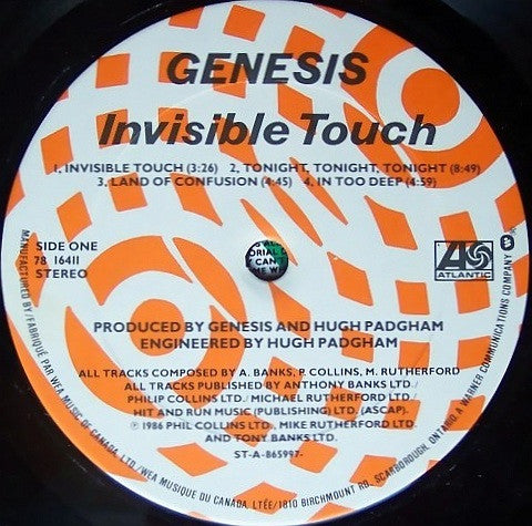 Genesis : Invisible Touch (LP, Album)