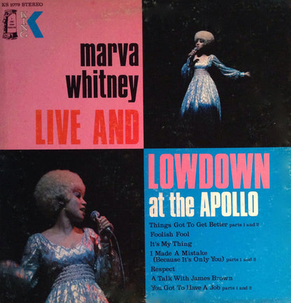 Marva Whitney : Live And Lowdown At The Apollo (LP, Album)