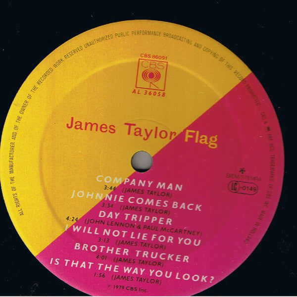 James Taylor (2) : Flag (LP, Album, Gat)