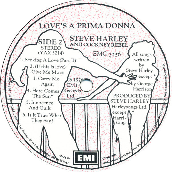 Steve Harley & Cockney Rebel : Love's A Prima Donna (LP, Album)