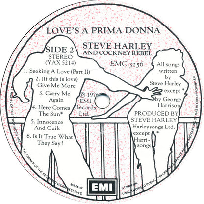 Steve Harley & Cockney Rebel : Love's A Prima Donna (LP, Album)