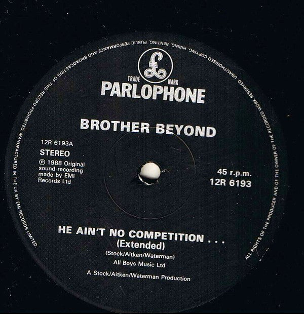 Brother Beyond : He Ain't No Competition (12")