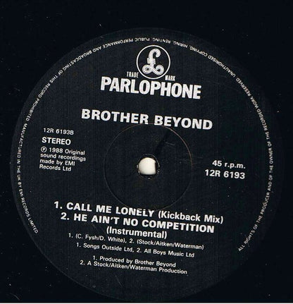 Brother Beyond : He Ain't No Competition (12")