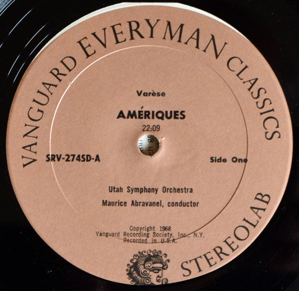 Edgard Varèse / Darius Milhaud / Arthur Honegger : Amériques / L'Homme Et Son Désir / Pacific 231 (LP, RP)