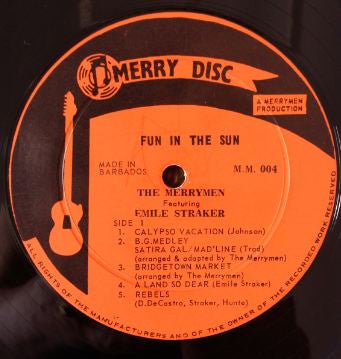 The Merrymen Featuring Emile Straker : Fun In The Sun (LP)