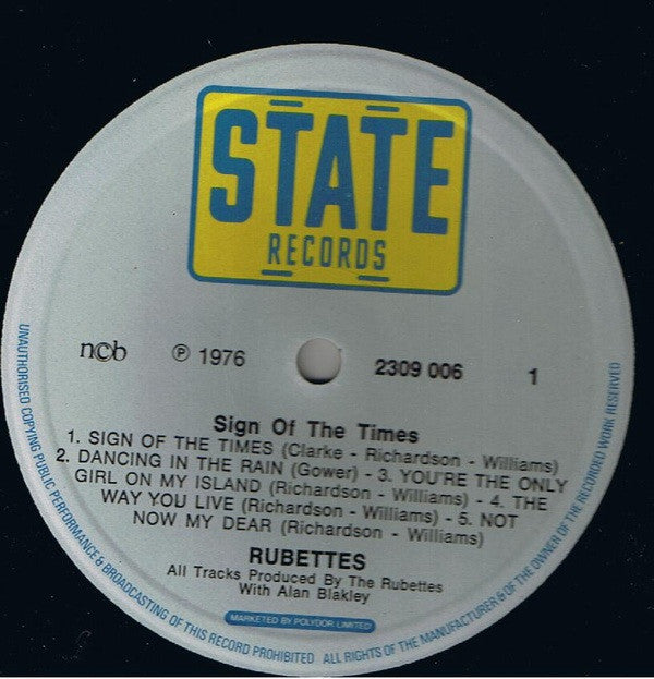 The Rubettes : Sign Of The Times (LP, Album)