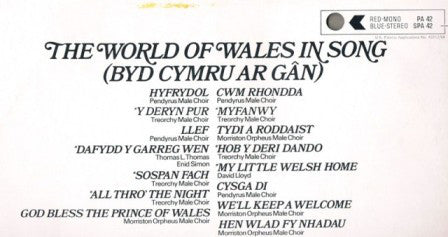 Various : The World Of Wales In Song (Byd Cymru Ar Gân) (LP, Comp)