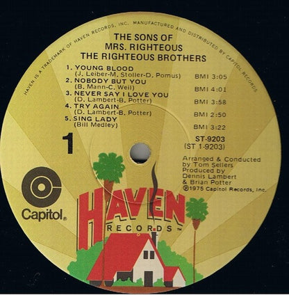 The Righteous Brothers : The Sons Of Mrs. Righteous (LP, Album)