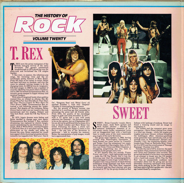 T. Rex / The Sweet / Suzi Quatro / Gary Glitter : The History Of Rock (Volume Twenty) (2xLP, Comp)