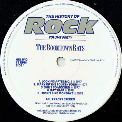 The Boomtown Rats / The Jam / Spandau Ballet / Gary Numan : The History Of Rock (Volume Forty) (2xLP, Comp)