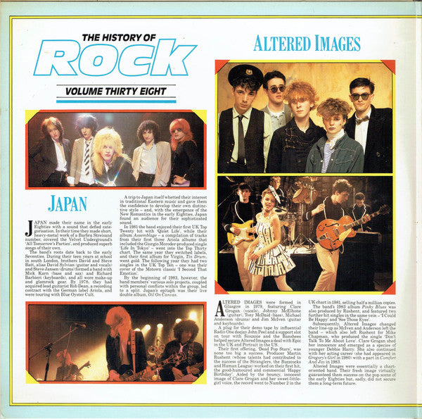 Japan / Altered Images / Haircut One Hundred / Dexys Midnight Runners : The History Of Rock (Volume Thirty Eight) (2xLP, Comp)