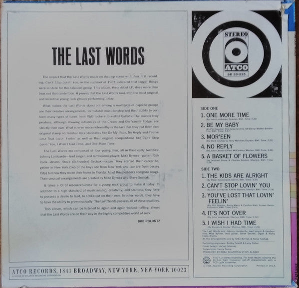 The Last Words (2) : The Last Words (LP, Album, CT)