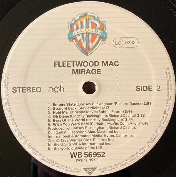 Fleetwood Mac : Mirage (LP, Album)