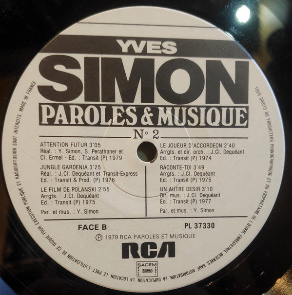 Yves Simon : Yves Simon (LP, Comp)