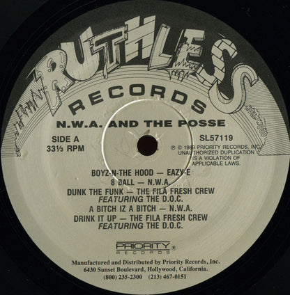 N.W.A. And The Posse : N.W.A. And The Posse (LP, Comp, RE)