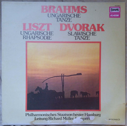 Johannes Brahms, Franz Liszt, Antonín Dvořák, Philharmonisches Staatsorchester Hamburg : Ungarische Rhapsodie, Ungarische Tänze, Slawische Tänze (LP, RE)