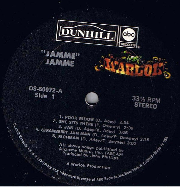 Jamme : Jamme (LP, Album)