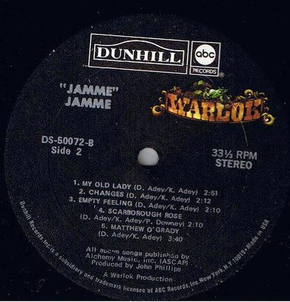 Jamme : Jamme (LP, Album)