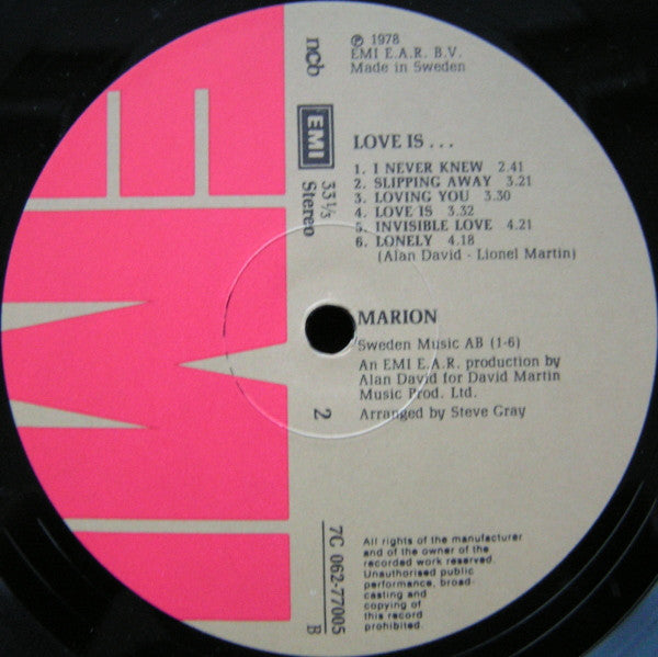 Marion (9) : Love Is... (LP, Album)