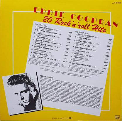 Eddie Cochran : 20 Rock 'n' Roll Hits (LP, Comp, Mono, RE)
