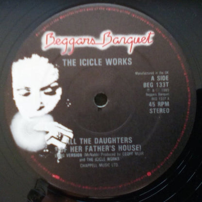 The Icicle Works : All The Daughters (Of Her Father's House) (12", Single)