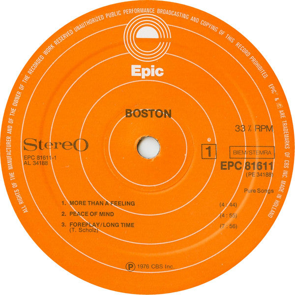 Boston : Boston (LP, Album)