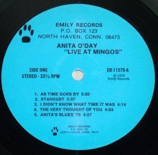 Anita O'Day With John Poole Trio Featuring Norman Simmons : Live At Mingo's (LP)