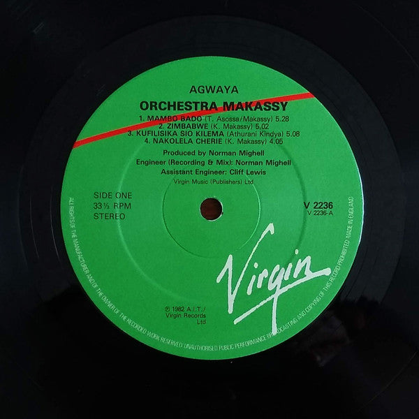 Orchestra Makassy : Agwaya (LP, Album)