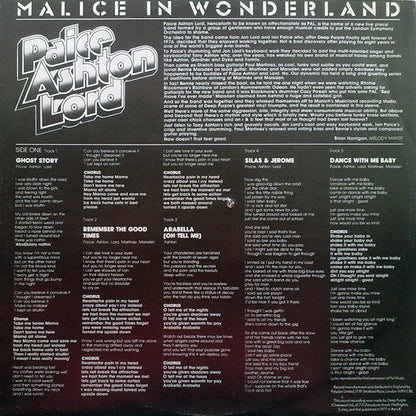 Paice Ashton & Lord : Malice In Wonderland (LP, Album)