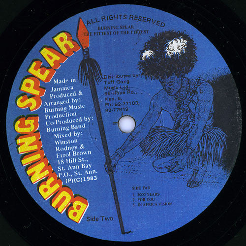 Burning Spear : The Fittest Of The Fittest (LP, Album, RE)