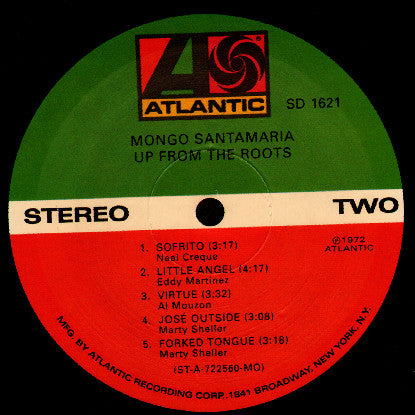 Mongo Santamaria : Up From The Roots (LP, RE)