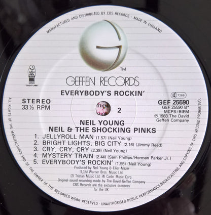 Neil Young & The Shocking Pinks : Everybody's Rockin' (LP, Album)