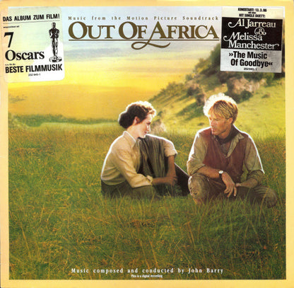 John Barry : Out Of Africa (Music From The Motion Picture Soundtrack) (LP, Album)