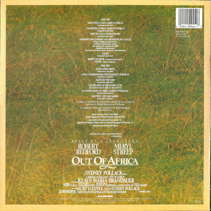 John Barry : Out Of Africa (Music From The Motion Picture Soundtrack) (LP, Album)