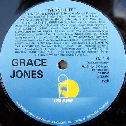 Grace Jones : Island Life (LP, Comp, Gat)