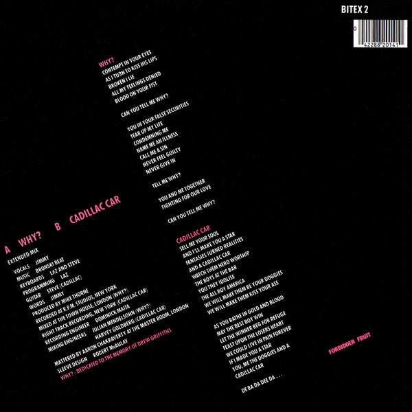 Bronski Beat : Why? (12")