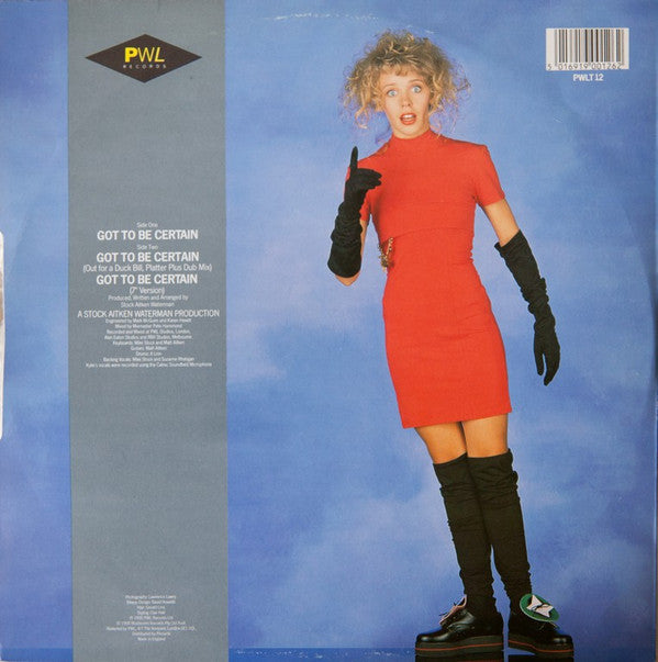 Kylie Minogue : Got To Be Certain (12", Single)