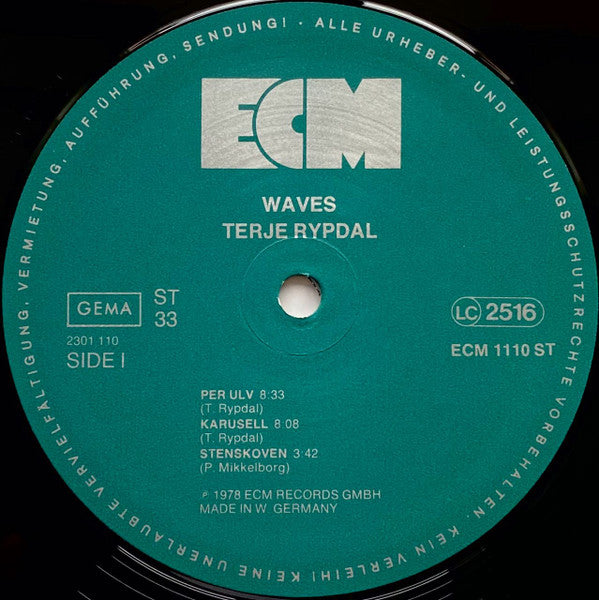 Terje Rypdal : Waves (LP, Album)