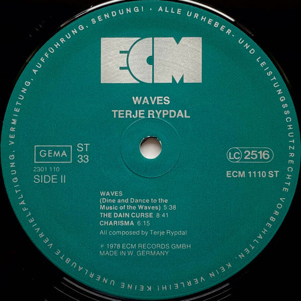 Terje Rypdal : Waves (LP, Album)