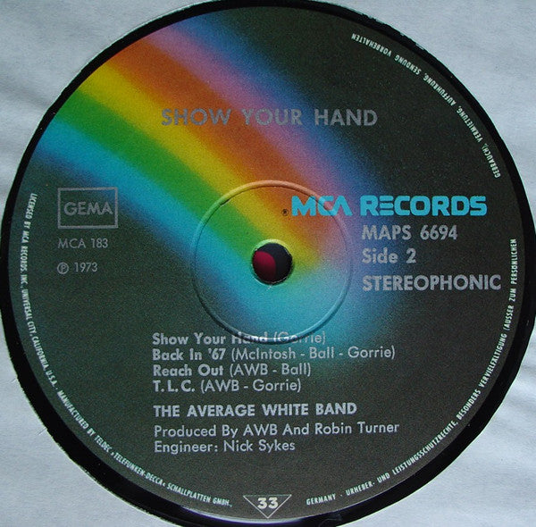 Average White Band : Show Your Hand (LP, Album)