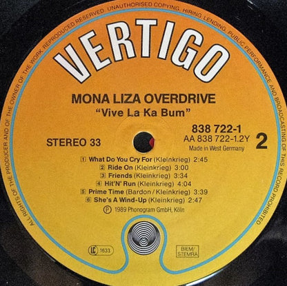 Mona Liza Overdrive : Vive La Ka Bum (LP, Album)