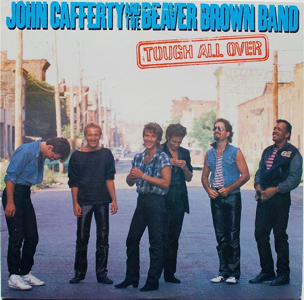 John Cafferty And The Beaver Brown Band : Tough All Over (LP, Album, Pit)