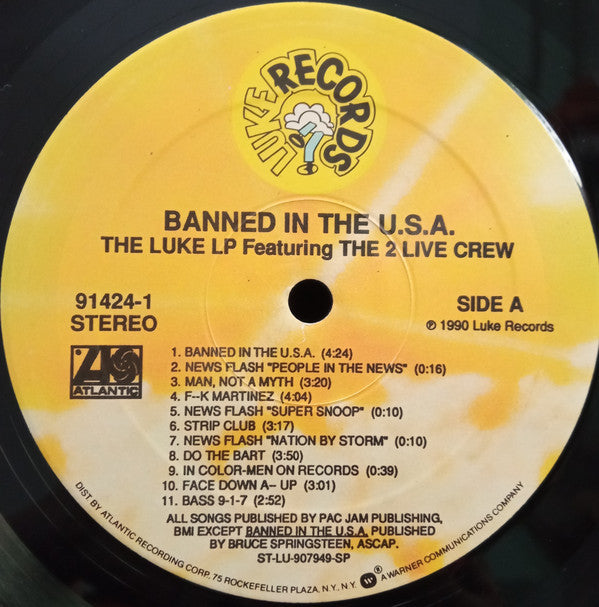 Luke Featuring The 2 Live Crew : Banned In The U.S.A. - The Luke LP (LP, Album)