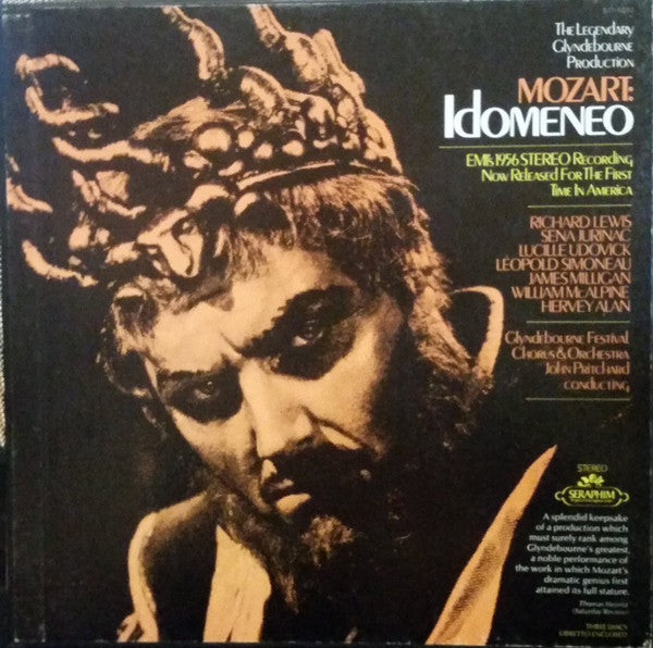 Wolfgang Amadeus Mozart - Richard Lewis (3) / Leopold Simoneau / Sena Jurinac / Lucille Udovick / James Milligan / William McAlpine / Hervey Alan / Glyndebourne Festival Chorus And Glyndebourne Festival Orchestra / John Pritchard : Idomeneo (3xLP, Album, RE + Box)