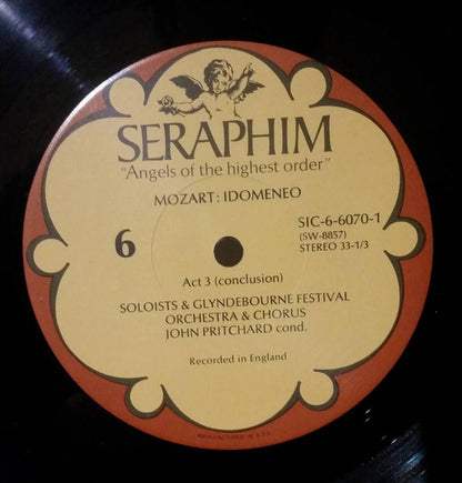Wolfgang Amadeus Mozart - Richard Lewis (3) / Leopold Simoneau / Sena Jurinac / Lucille Udovick / James Milligan / William McAlpine / Hervey Alan / Glyndebourne Festival Chorus And Glyndebourne Festival Orchestra / John Pritchard : Idomeneo (3xLP, Album, RE + Box)