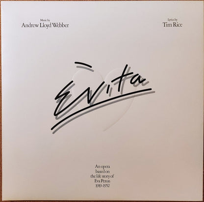 Andrew Lloyd Webber And Tim Rice : Evita (2xLP, Album, Gat)